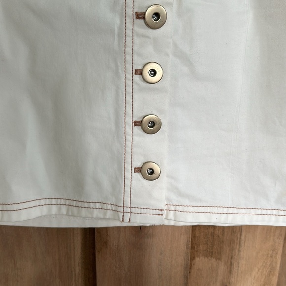 Kate Spade button down ivory white mini skirt - Picture 7 of 13